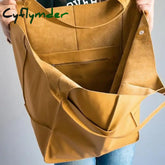 Cyflymder Soft Large Capacity Tote Bag Shopper Women Handbag Luxury Pu Leather Shoulder Retro