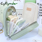 Cyflymder Soft Leather Pencil Case School Supplies Trousse Pencilcase Large Capacity Pencil Box Estuches Escolares