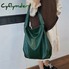 Cyflymder Soft Leather Shoulder Bags Luxury Handbags Women Large Capacity Top Handle Bag Women’s