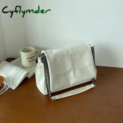 Cyflymder Soft Pu Leather Women’s Shoulder Bag Fashion Chain Strap Design Tote Bags For Ladies