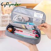 Cyflymder Solid Color Pencil Case School Supplies Pencilcase Trousse Large Capacity Pen Box Estuche Escolar Pencils