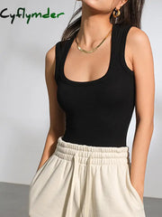 Cyflymder - Solid Square Neck Bodysuits Black / Xs