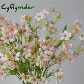 Cyflymder spring decor Artificial Flowers Silk Flores Daisy Clematis Chinensis Osbeck Fake Plants Home Decor Party