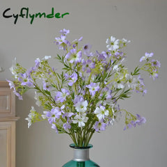 Cyflymder spring decor Artificial Flowers Silk Flores Daisy Clematis Chinensis Osbeck Fake Plants Home Decor Party