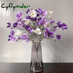 Cyflymder spring decor Chamomiles Silk Artificial Flower 60cm Daisy White Fake Flowers Room Wedding Home Table