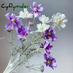 Cyflymder spring decor Chamomiles Silk Artificial Flower 60cm Daisy White Fake Flowers Room Wedding Home Table