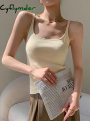 Cyflymder - Square Neck Tank Top White / S Tops & Camis