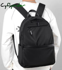 Cyflymder Street Art Literary Canvas Backpack Minimalist Retro Wild Leisure Korean Schoolbag Bag