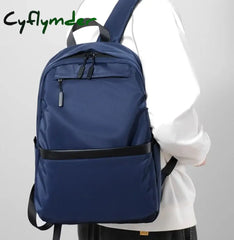Cyflymder Street Art Literary Canvas Backpack Minimalist Retro Wild Leisure Korean Schoolbag Bag