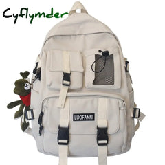 Cyflymder Student Travel Mesh Female Backpack College Women Boy Nylon School Bag Men Girl Cool