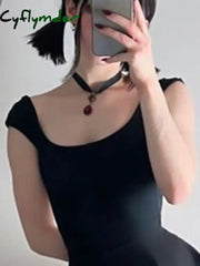 Cyflymder summer inspo Backless Lace-Up Sleeveless Square Collar A Line Mini Dress Women