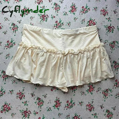 Cyflymder summer inspo Y2K Cute Women Skirt Retro Hip-hop Sweet Bow Fashion Streetwear Summer Sweetheart Campus