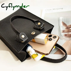 Cyflymder Summer New Handbag Women’s Fashion Shoulder Crossbody Bag All-Match Solid Color Ladies