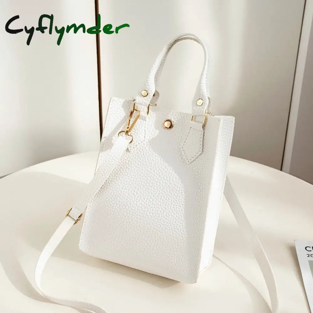 Cyflymder Summer New Handbag Women’s Fashion Shoulder Crossbody Bag All-Match Solid Color Ladies