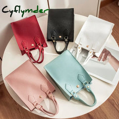 Cyflymder Summer New Handbag Women’s Fashion Shoulder Crossbody Bag All-Match Solid Color Ladies