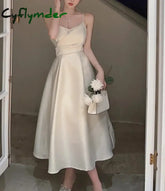 Summer New Women Spaghetti Strap Dress Elegant Sleeveless Prom Party Sexy Vestidos One Piece Clothes Dress Women