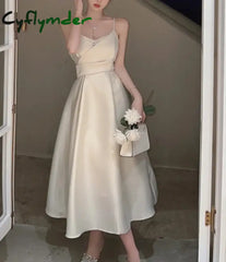 Summer New Women Spaghetti Strap Dress Elegant Sleeveless Prom Party Sexy Vestidos One Piece Clothes Dress Women