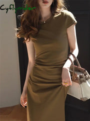 Cyflymder Summer Women Dress Bodycon Mini Evening Female Vintage Party Beach Dresses Girls Casual