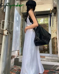 Cyflymder Summer Y2K Dress For Wome Sexy Sling Robe Femme 2024 Vestidos De Mujer Loose Long Korean
