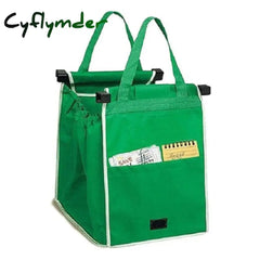 Cyflymder Supermarket Shopping Bag Eco Friendly Trolley Tote Thicken Cart Bags Large Capacity