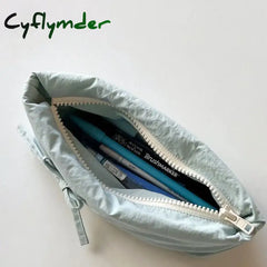 Cyflymder Sweet And Cute Large Capacity Bow Pencil Case Small Fresh High-Value Stationery Bag