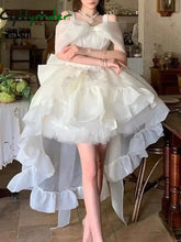 Cyflymder Sweet Elegant Lolita Style Princess Dress Women Sexy Chic Slash Neck Korean Strap Dress Female Fashion Casual