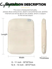 Cyflymder Tablet Sleeve Bag 9-11 inch for XiaoMi Pad 5 Pro iPad Air Pro 11 13 M4 M2 10th/9/8 10.2 For Samsung Huawei