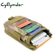 Cyflymder Tactical Military Belt Pouch Bag Pack Mobile Phone Bags Molle Camp Pocket Waist Fanny