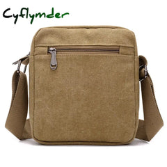 Cyflymder Tactical Military Canvas Bag Mens Bags Outdoor Vintage Small Crossbody Sling Army Hiking