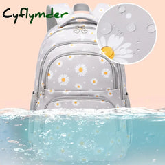 Cyflymder Teen Girls School Backpack Kids Bookbag Set With Lunch Box Pencil Case Travel Laptop