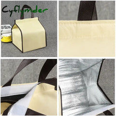 Cyflymder Thermal Cooler Bag Cake Insulation Unisex Food Container Bags Waterproof Ice Pack Bento