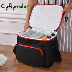 Cyflymder Thermal Insulated Cooler Bags Large Women Men Picnic Lunch Bento Box Trips Bbq Meal Ice