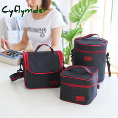 Cyflymder Thermal Lunch Bag Women Portable Insulated Cooler Bento Tote Family Travel Picnic Drink
