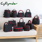 Cyflymder Thermal Lunch Bag Women Portable Insulated Cooler Bento Tote Family Travel Picnic Drink