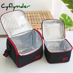 Cyflymder Thermal Lunch Bag Women Portable Insulated Cooler Bento Tote Family Travel Picnic Drink