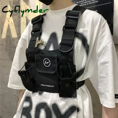Cyflymder Tide Cool Women Chest Rig Bag Tactical Bags For Men Fashion Bullet Hip Hop Vest