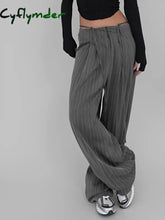 Cyflymder- Tied Pinstripe Tailored Pants Grey / Xs