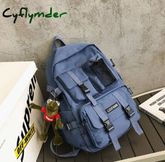 Cyflymder Tooling Men Women Backpack Female Large Capacity School Backpacks For Teens Harajuku