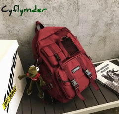 Cyflymder Tooling Men Women Backpack Female Large Capacity School Backpacks For Teens Harajuku