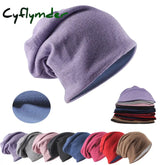 Cyflymder Top Fashion Winter Adult Men Women Warm Beanies Skullies Casual Hip Hop Solid Soft Outdoor Hat Girls Colorful
