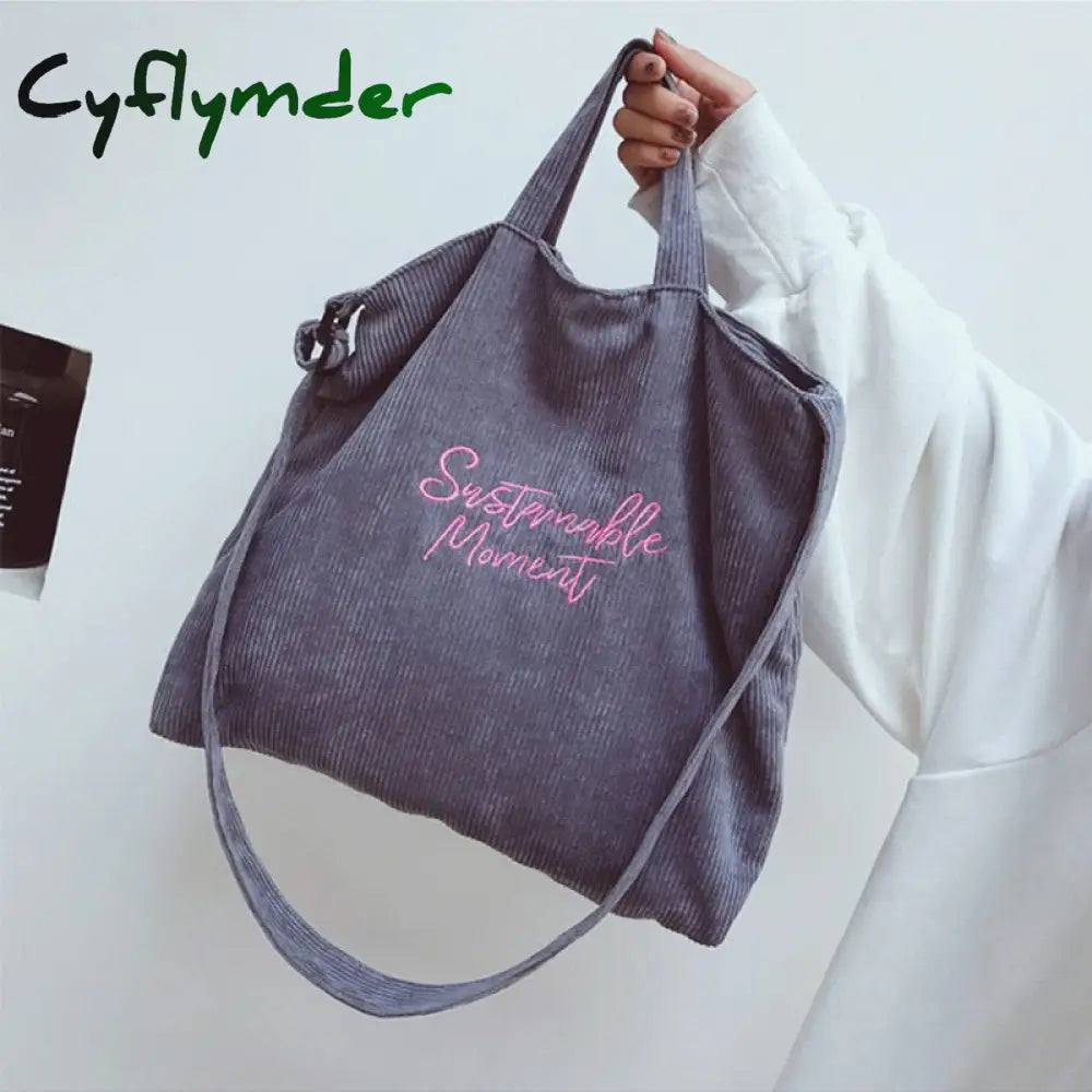 Cyflymder Tote Bag For Women Fashion Shopper Designer Handbags Large Capacity Solid Color