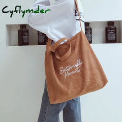 Cyflymder Tote Bag For Women Fashion Shopper Designer Handbags Large Capacity Solid Color