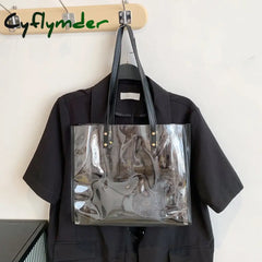 Cyflymder Transparent Bag Women 2Pcs/Set Luxury Handbag Fashion Pvc Clear High Quality Handbags