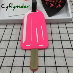 Cyflymder Travel Accessories Creative Luggage Tag Animal Cartoon Silica Gel Suitcase Id Addres