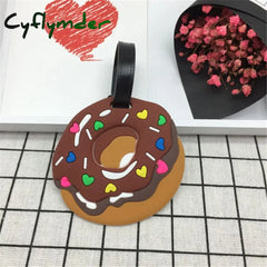 Cyflymder Travel Accessories Creative Luggage Tag Animal Cartoon Silica Gel Suitcase Id Addres