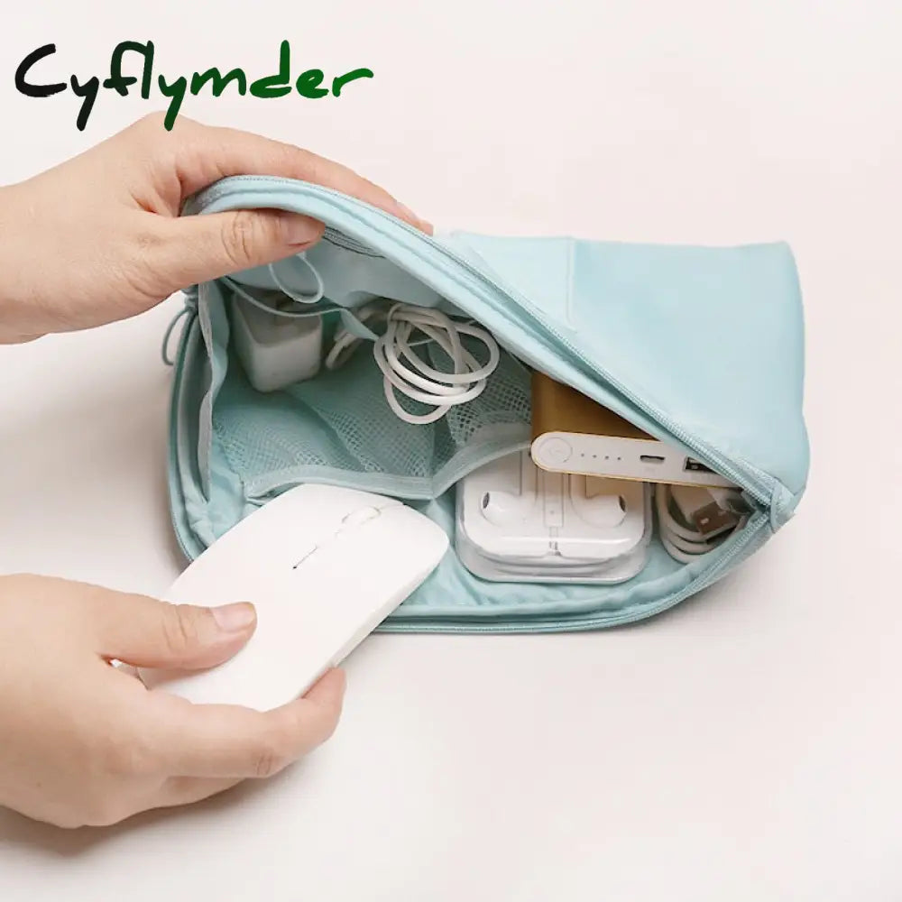 Cyflymder Travel Accessory Cable Bag Portable Digital Usb Electronic Organizer Gadget Case