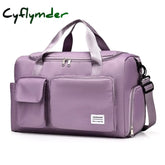 Cyflymder Travel Bag Luggage Handbag Women Shoulder Large Capacity Outdoor Waterproof Nylon Sports