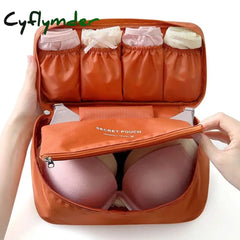 Cyflymder Travel Bra Bag Underwear Organizer Women Bedroom Packaging Cube Pouch And Panty Storage