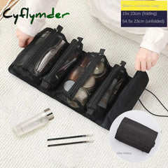 Cyflymder Travel Cosmetic Bag Women Mesh Make Up Box Bags Beautician Toiletry Makeup Brushes