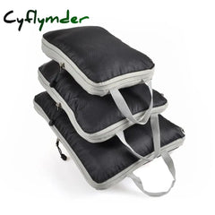 Cyflymder Travel Storage Bag Compressible Packing Cubes Foldable Waterproof Suitcase Nylon Portable